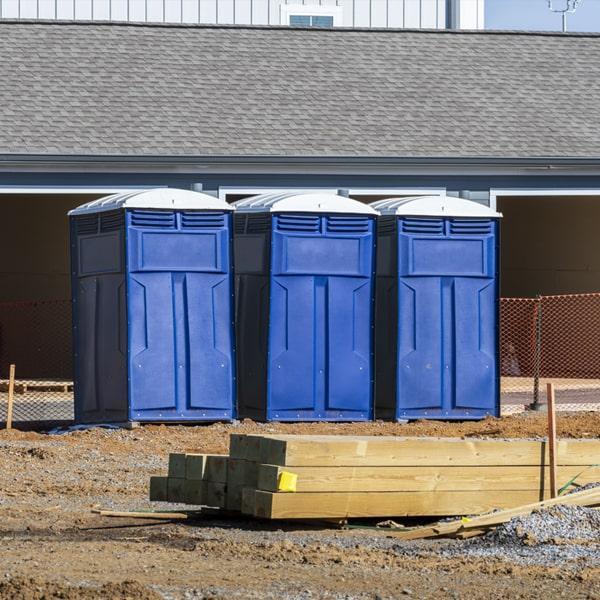 Heavy-duty construction site porta potty in Concord, North Carolina