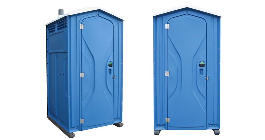 Long-term porta potty units on site in Concord, North Carolina